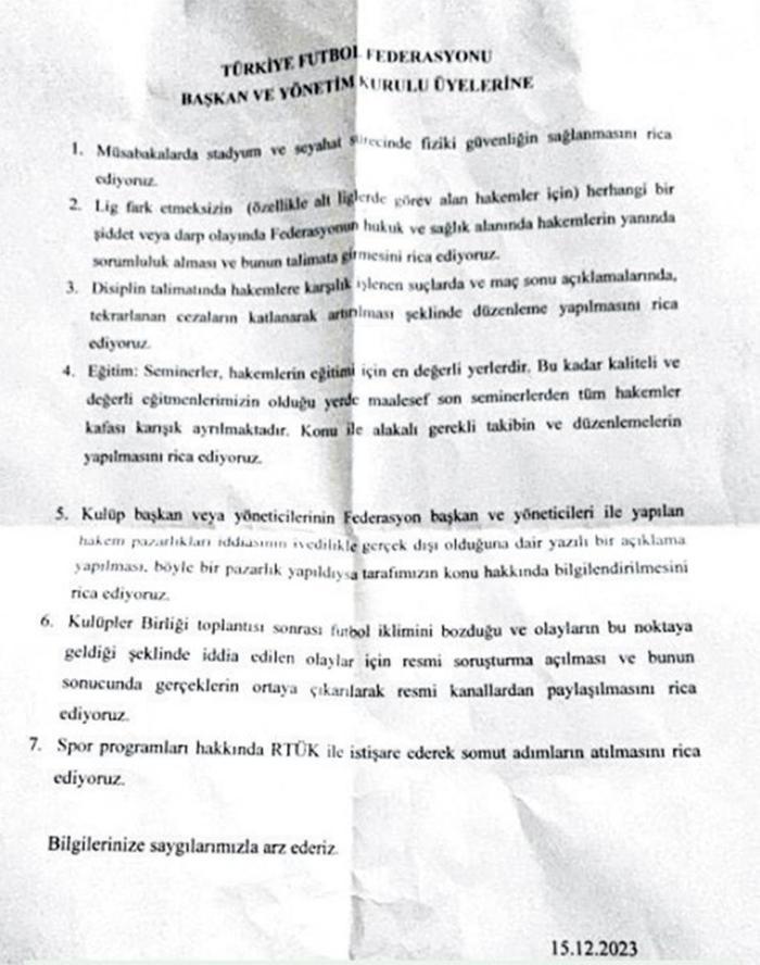 Talepleri belli oldu İşte hakemlerin lige geri dönüş sürecinin perde arkası...