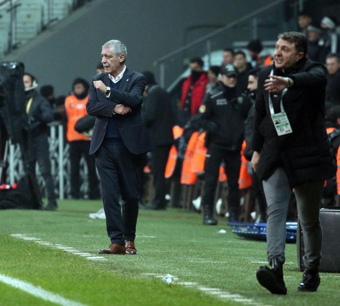 Beşiktaş - Fatih Karagümrük maçından ekrana yansımayan kareler