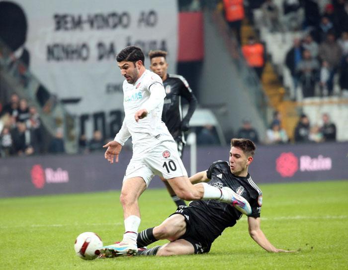 Beşiktaş - Fatih Karagümrük maçından ekrana yansımayan kareler