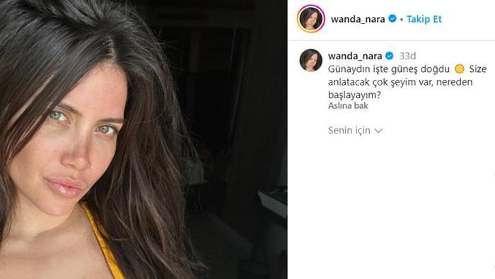 Galatasarayda Icardinin eşi Wanda Naradan meraklandıran paylaşım Kimse ne olduğunu anlayamadı
