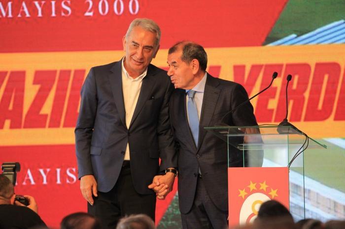Galatasaraydan birlik beraberlik pozu Efsane başkanlar Kemerburgazda bir arada...