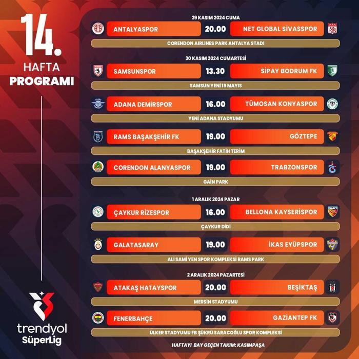 SON DAKİKA TFF açıkladı derbi tarihleri belli oldu