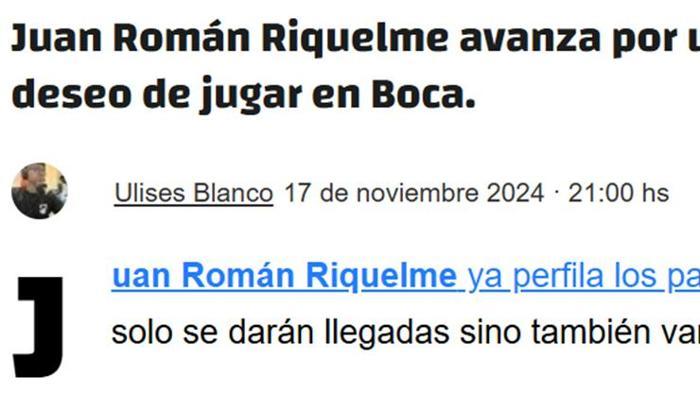 RIQUELME BELİRLEDİ