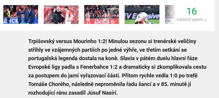 ISPORT.BLESK.CZ: SLAVIA, DRAMATİK ŞEKİLDE YOLU ZORLAŞTIRDI