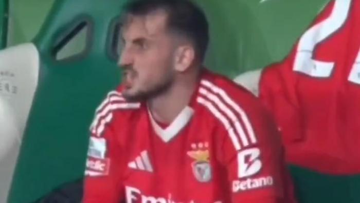 Kerem Aktürkoğlu kulübede küplere bindi Oyundan alınınca adeta çıldırdı: Sporting-Benfica maçı alev aldı