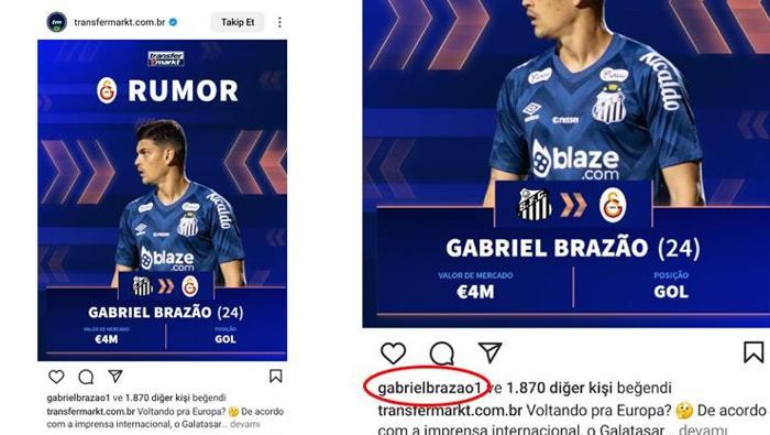 Galatasarayın gündemindeki kaleci transfer ateşini yaktı: Brazaodan önce beğeni sonra takip