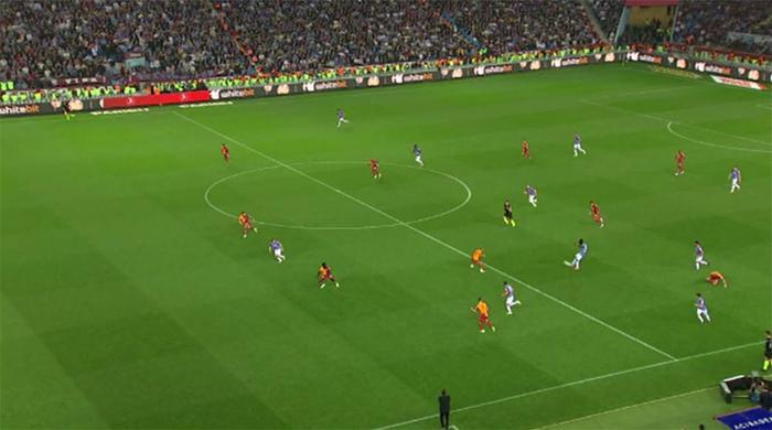 Trabzonspor - Galatasaray maçına damga vuran pozisyonu Trio ekibi değerlendirdi Maça damga vuran Muslera - Visca pozisyonu
