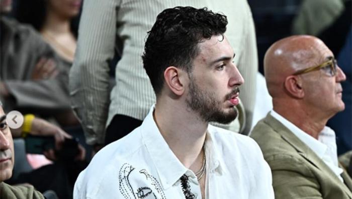 Ebrar Karakurt ve Alperen Şengün Türkiyeye döndü, soluğu Beşiktaş maçında aldı