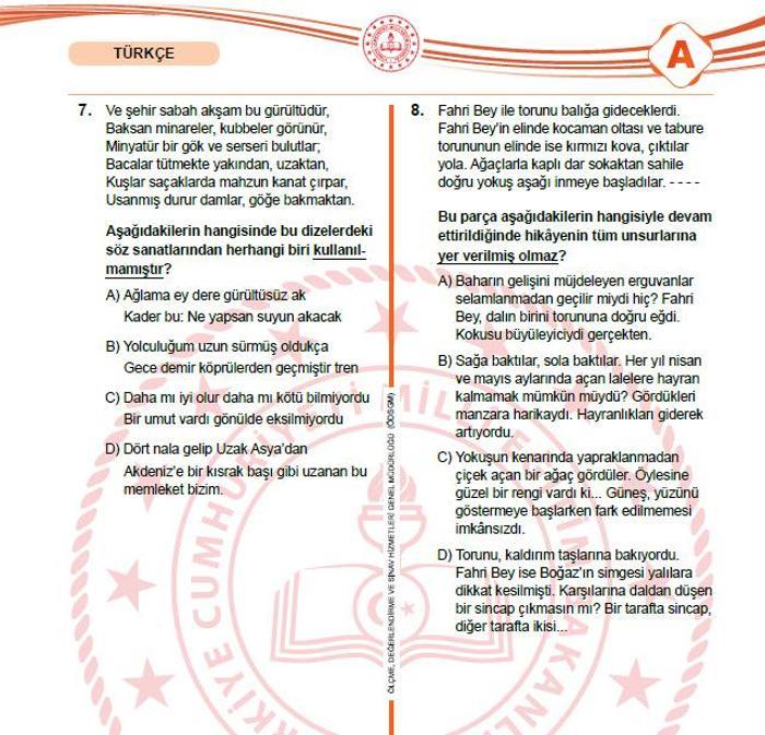 2025 LGS SORULARI VE CEVAP ANAHTARI MEB LGS sözel-sayısal soruları ve cevapları açıklandı Kitapçık sorgulama ekranı