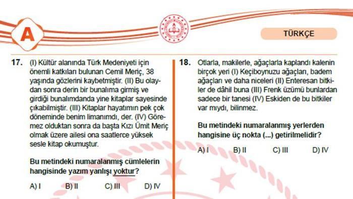 2025 LGS SORULARI VE CEVAP ANAHTARI MEB LGS sözel-sayısal soruları ve cevapları açıklandı Kitapçık sorgulama ekranı