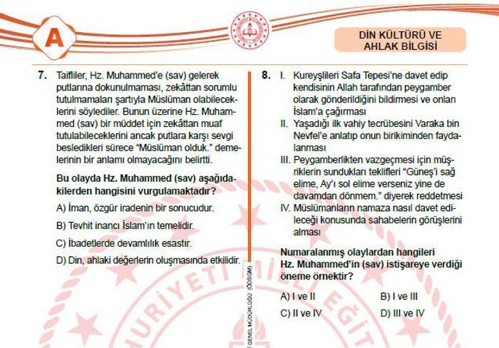 2025 LGS SORULARI VE CEVAP ANAHTARI MEB LGS sözel-sayısal soruları ve cevapları açıklandı Kitapçık sorgulama ekranı