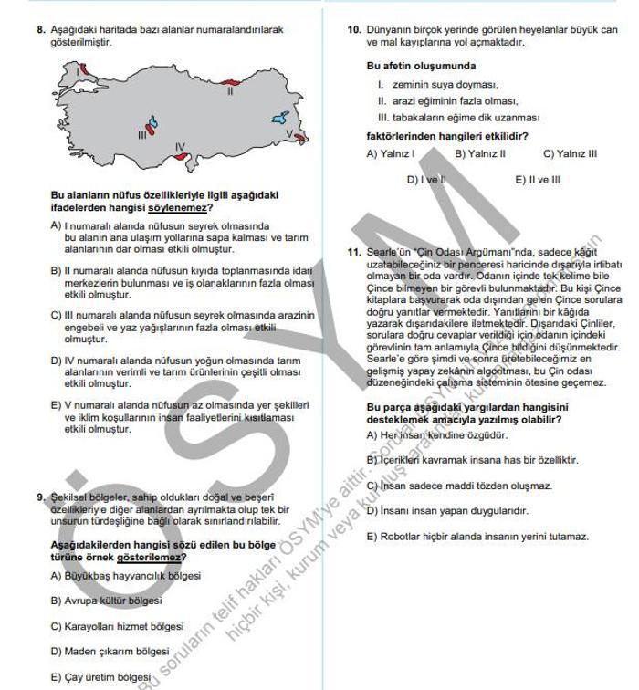 2025 YKS TYT SORULARI VE CEVAP ANAHTARI AÇIKLANDI: ÖSYM duyurdu | Türkçe, Matematik, Fen Bilimleri ve Sosyal Bilimler soruları kitapçığı