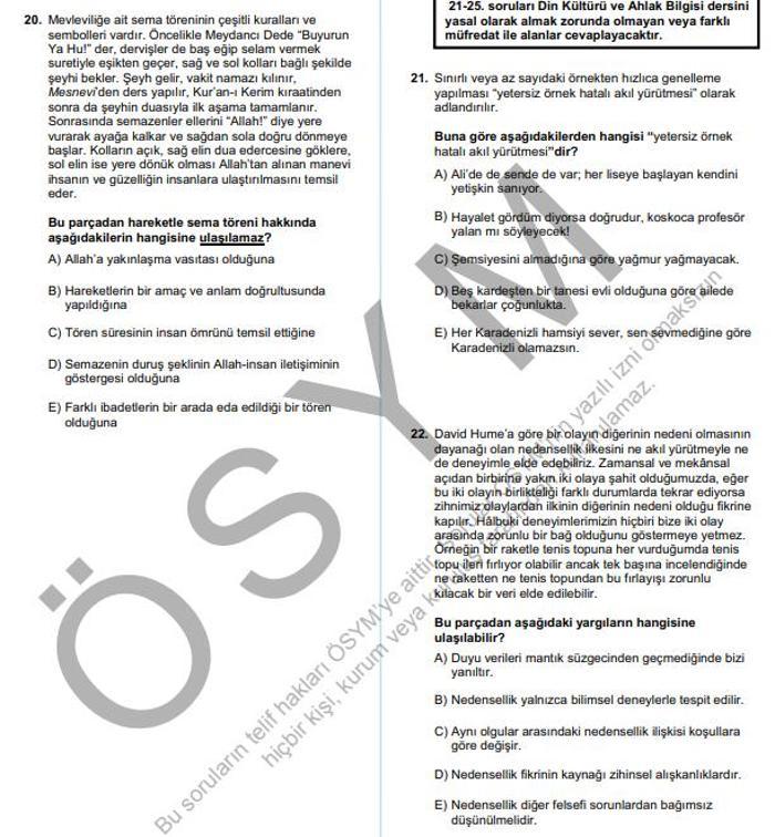 2025 YKS TYT SORULARI VE CEVAP ANAHTARI AÇIKLANDI: ÖSYM duyurdu | Türkçe, Matematik, Fen Bilimleri ve Sosyal Bilimler soruları kitapçığı