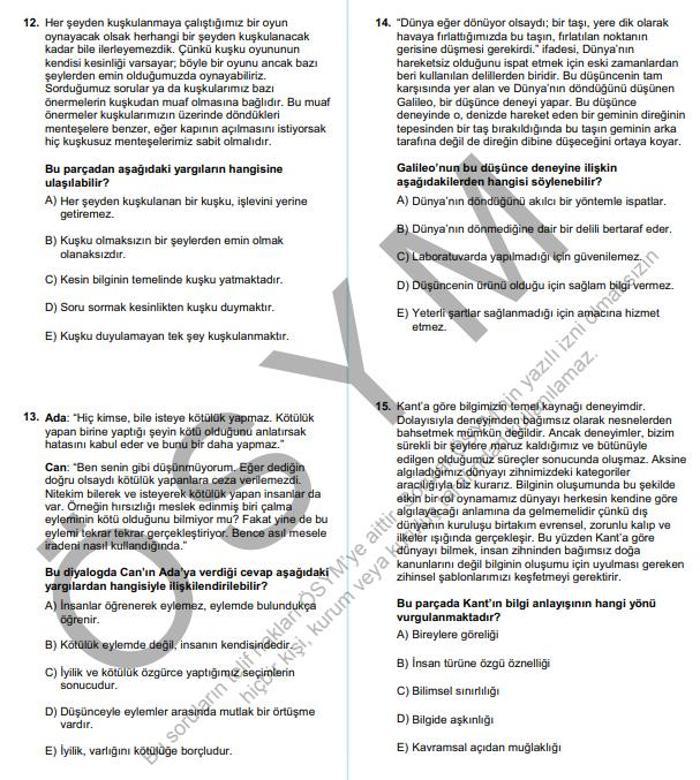 2025 YKS TYT SORULARI VE CEVAP ANAHTARI AÇIKLANDI: ÖSYM duyurdu | Türkçe, Matematik, Fen Bilimleri ve Sosyal Bilimler soruları kitapçığı