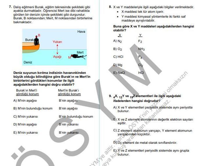 2025 YKS TYT SORULARI VE CEVAP ANAHTARI AÇIKLANDI: ÖSYM duyurdu | Türkçe, Matematik, Fen Bilimleri ve Sosyal Bilimler soruları kitapçığı