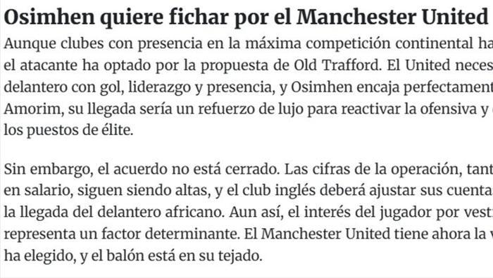 İSPANYADAN BOMBA İDDİA: UNITED İLE ANLAŞTI