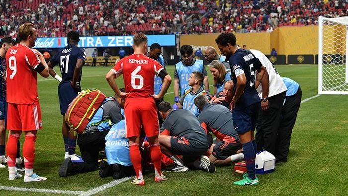 PSG - Bayern Münih maçında korkutan sakatlık Oyuncular gözyaşlarını tutamadı