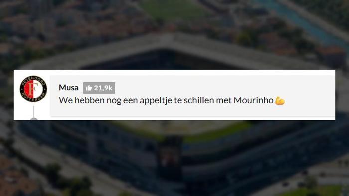 Fenerbahçe ile eşleşen Feyenoordda taraftarlar haddini aştı Mourinhoya ağır sözler: Canı cehenneme