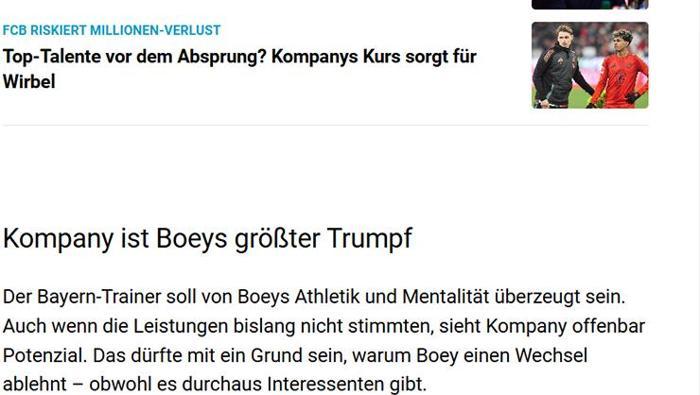 KOMPANY, BOEYE İNANIYOR