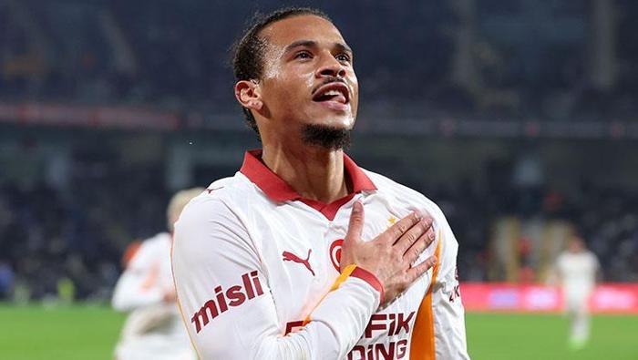 Leroy Sanenin 2 gollük performansını Almanlar manşetlerine taşıdı Galatasarayda unutulmaz bir akşam