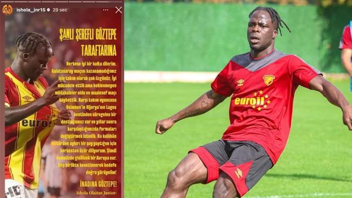 Galatasaray-Göztepe maçı sonrası Osimhenle formasını değiştirdi ortalık karıştı