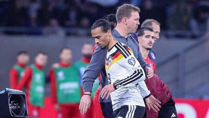 Canlı yayında Leroy Sane kavgası Lüksemburg-Almanya maçına damga vurdu: Ortalık karıştı