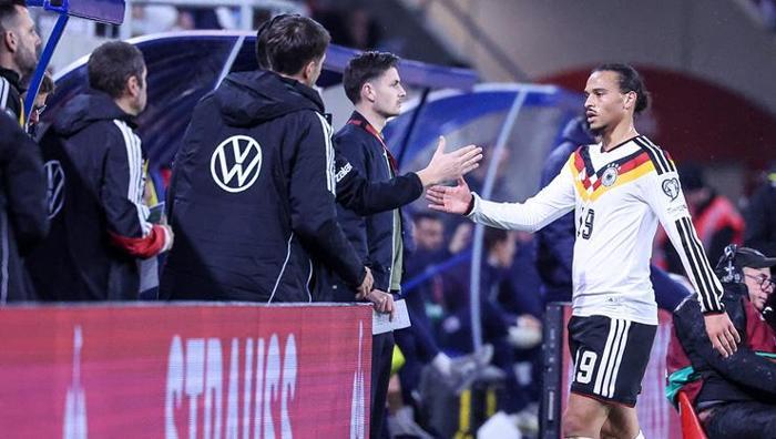 Canlı yayında Leroy Sane kavgası Lüksemburg-Almanya maçına damga vurdu: Ortalık karıştı