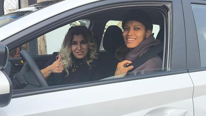 Milli voleybolcu Melissa Vargas ehliyet sınavına Malatyada girdi