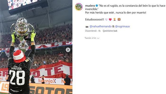 23.kupasını kazanan Musleradan göndermeli paylaşım Ne kadar yaralanmış olursa olsun...