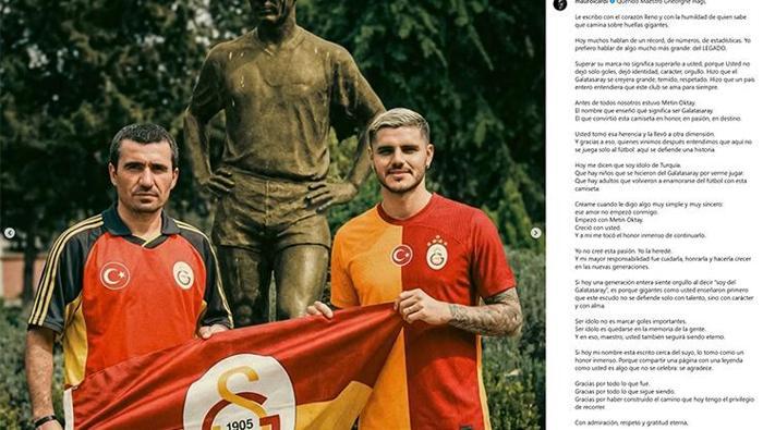 Mauro Icardiden rekorunu kırdığı Hagiye özel mektup Sonsuza dek yaşayacaksınız