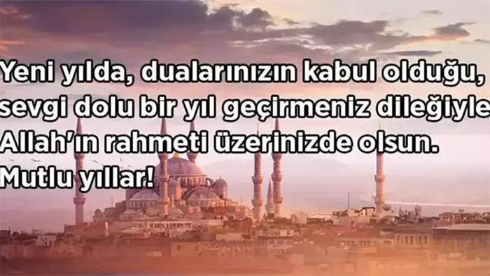 Dualı yeni yıl mesajları 2026 - Dini yılbaşı mesajı, ayetli, hadisli, sureli, resimli ve yazılı yılbaşı tebrik mesajları