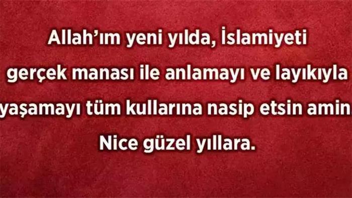 Dualı yeni yıl mesajları 2026 - Dini yılbaşı mesajı, ayetli, hadisli, sureli, resimli ve yazılı yılbaşı tebrik mesajları