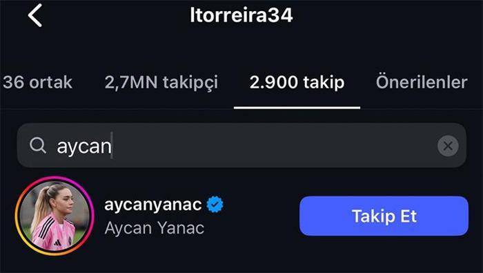 Galatasaraylı Torreiradan Aycan Yanaç hamlesi Dikkatlerden kaçamadı