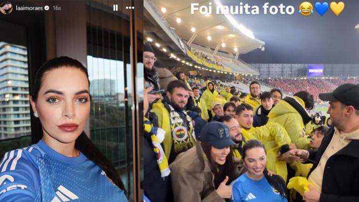 Fenerbahçeli Edersonun eşi Lais Moraesten Süper Kupada olay paylaşım