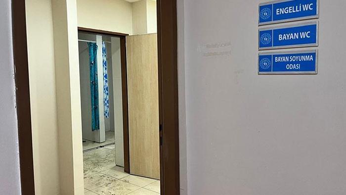 Fethiyede spor salonu Galatasaray için soyunma odasına çevrildi