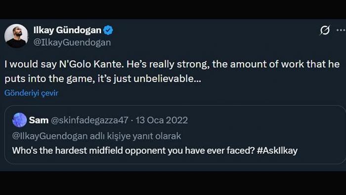 Fenerbahçenin yeni transferi NGolo Kante, dünyaca ünlü teknik adamları böyle büyüledi Sahada iki oyuncu var gibi hissettiriyor