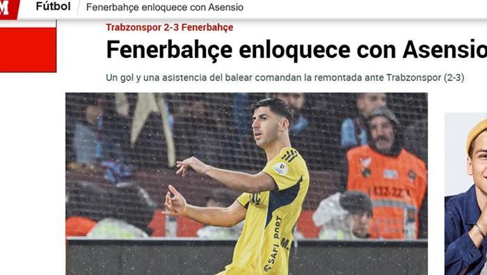 FENERBAHÇE, ASENSIO İLE ÇILGINA DÖNÜYOR