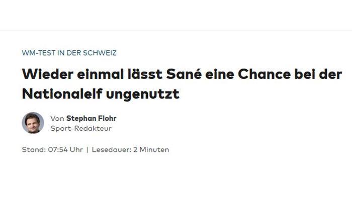 7 gollük Almanya-İsviçre maçı sonrası Leroy Sane hedef tahtasında Sorunlu çocuk geri döndü