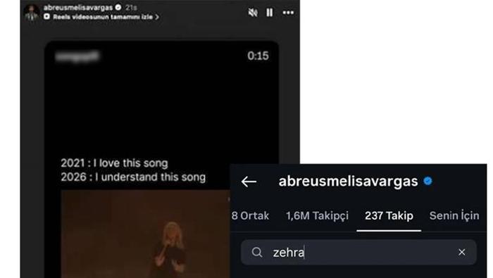Zehra Güneş ve Melissa Vargasın tavırları olay oldu Filenin Sultanlarından şarkılı gönderme
