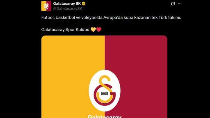 Galatasaray tarih yazdı 3 branşta Avrupa kupası kazanan tek Türk takımı