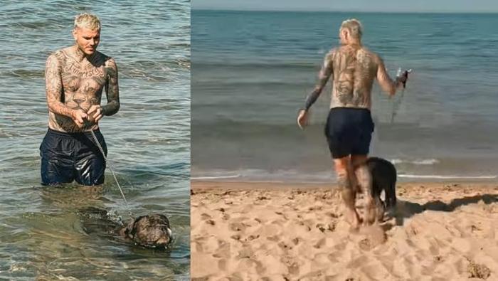Icardi ve sevgilisi China Suarez sezonu Şilede açtı