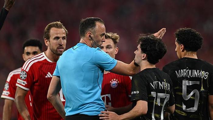 PSG, Bayerni Şampiyonlar Liginde saf dışı bıraktı Almanlar hakem Pinheiroyu bombaladı Son derece acı hatta skandal