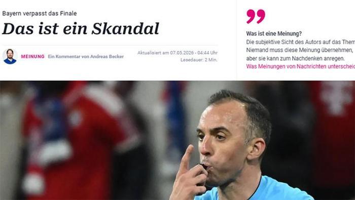 PSG, Bayerni Şampiyonlar Liginde saf dışı bıraktı Almanlar hakem Pinheiroyu bombaladı Son derece acı hatta skandal