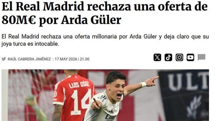 Real Madridde Arda Güler gelişmesi Bu kez teklif 80 milyon euro: Dev hamle sonrası...
