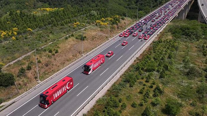 A Milli Takımın ABDye uğurlanması, dünyayı ağzı açık bıraktı Türkler geri dönüyor, heyecan verici