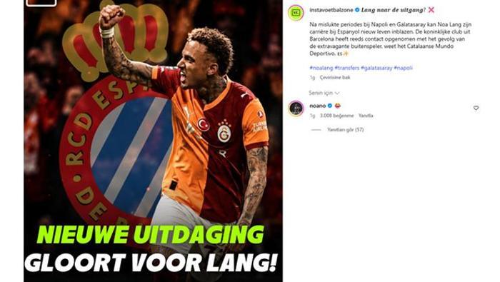 Noa Lang transfer iddiasına bizzat yanıt verdi Sosyal medyayı sallayan hamle