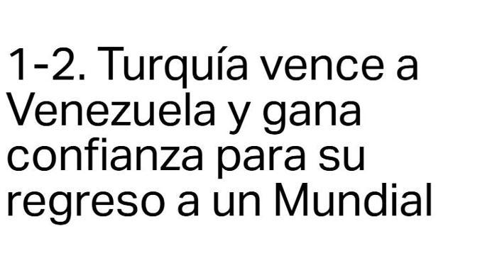 SWISINFO: 1-2. Türkiye, Venezuelayı mağlup ederek Dünya Kupası yolunda güven kazandı