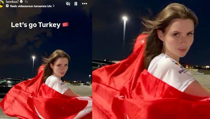 Arda Güler hayranı Rus Model Svetlana iş başında Türkiye forması giyip, paylaştı