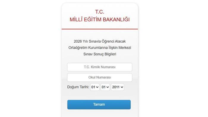 2026 LGS SONUÇLARI MEB SORGULAMA EKRANI🚨 LGS sonuçları açıklandı (MEB.gov.tr tıkla-öğren)💻
