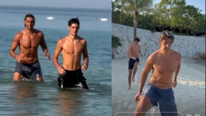 Boynuz kulağı geçer mi İbrahim ve Ömer Kutluaydan sıra dışı antrenman